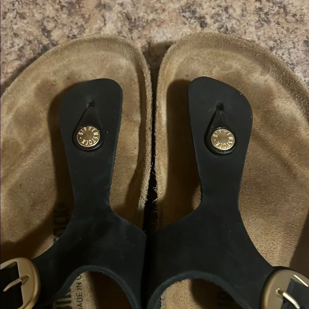 Birkenstock Gizeh Classic w/Big Buckle. Size 38 (US 7-7.5). Made in Germany. - Picture 9 of 11